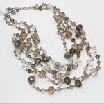 White House | Black Market WHBM Multi-Strand Crystal Glass Beads Necklace Photo 5