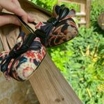 Vivienne Westwood Authentic  floral bow toe heels blue red cream fabric Photo 8