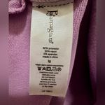 PAJAMAGRAM Lavender zip up hooded night shirt size Large Purple Photo 3