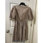 rightful owner dress brown gingham dress XS TP Coquette Cottagecore Photo 6