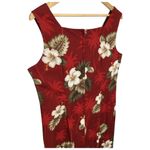 New Pacific Legend Tropical Hibiscus Monstera Hawaiian Tank Maxi Dress Red XL Photo 6