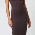 Vuori Halo Essential Midi Dress Brown Java Heather M NEW Photo 0