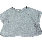 We The Free Weekend Linen Blend Tee In Gray Sz S Photo 5