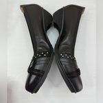 Abeo Nellie Pumps Sz 9.5N Slip On Leather Career Wear Academic Professional Black Photo 5