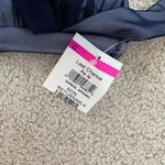 Norma Kamali  Bill‎ Mesh Halter Bikini Top Navy Blue M Photo 4