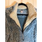 Té Verde Cozy Sherpa Fleece Half Zip Pullover – Blue & Cream – Size L Size L Photo 1