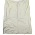 Banana Republic  Grey 100% Linen Pencil Skirt Floral Embroidered Size‎ 8 NWT Photo 0