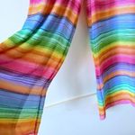 Investments Slim Factor by  Wide Waistband Wide Leg Colorful Beach Travel Pants L Photo 6