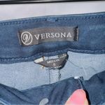 Versona  Dark Wash Denim High Rise Cropped Flare Jean size 6 Photo 3