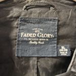 Faded Glory  Black Leather Jacket Size XL (16/18) EUC Photo 4