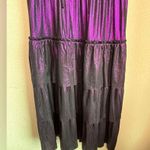 Adelyn Rae  Barbara Metallic Purple Ruffled Tiered Midi Party Dress S Photo 5