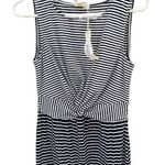 Mystree NWT size S twisted front striped ribbed dress Photo 0
