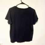 Bombas  Dark Blue V Neck Cotton Short Sleeve T-shirt Women’s Size Large Photo 2