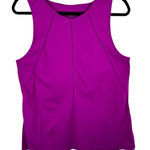 Athleta  Nylon Foothill Seamless Magenta Fuchsia Stretchy Athletic Tank Top Sz L Photo 0