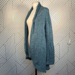 Wooden Ships  Blue‎ Green Knit Open Cardigan Sweater Photo 3