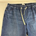 Lane Bryant Plus 26 Pull On Wide Leg Jeans Blue Elastic High Waist Stretch Soft Photo 4