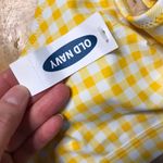 Old Navy NWT yellow gingham  swim top bathing suit top bikini M pool country Photo 6