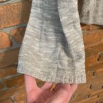 EXPRESS  Sweater Women's Size Small Gray Cold Shoulder Knit Pullover Long Sleeve‎ Photo 2