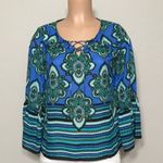 Kaari Blue New. Kari Blue blouse. NWOT Photo 1