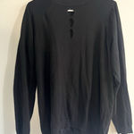Torrid Long Sleeve Pullover 3 Keyhole Neck Fitted Sweater Black Women's Size 3 Photo 0