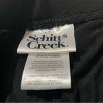 Schitt’s Creek NWT Official Black Flared Knit Yoga Pants Elastic Waist New XS Photo 5