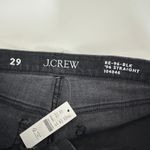 J.Crew Studded High Rise Straight Jean 1996 Semi Stretch Washed Black US 29 MWT Photo 7
