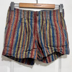 Sonoma  Multi Color Linen/Cotton Blend Shorts - missing belt -‎ sz 6 Photo 0
