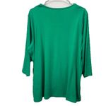 Quacker Factory NWT Green St PatrickS Day Sequin Knit 3/4 Sleeve Top Size XL Photo 8