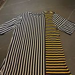 Fine Cotton Striped Black and Yellow T Photo 9