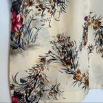 Vintage 70s Floral Short Sleeve Blouse Button Photo 7