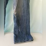 Dear John  Light Blue Denim Distressed Jeans Playback Cuffed Cropped Straight Leg Photo 3