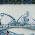 Cider  Blue Cherry Print Bikini Women’s Size S Photo 12