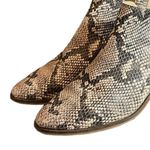 Dolce Vita Women’s Bootie Karsen Back Zip Faux Snakeskin Pointed Toe Size 8M Gray Photo 5