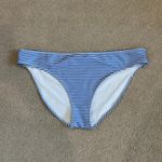 Aerie NWT Bikini Bottom Women's Blue Vibe Striped Swim Beach Surfing Paddle XL Photo 1