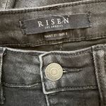 Risen Jeans Distressed Black Straight Leg Jeans Size 27 Photo 3