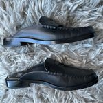 Paige Emmett black leather slip on loafer mules women’s shoe size 8 Photo 6