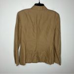 Ann Taylor  linen blend‎ jacket size 12 tan brown Photo 4