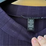 Eileen Fisher  Wide Rib Stretch Mock Neck Dress Iris Sz M, EUC Photo 2