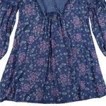 Hinge Nordstrom  Boho Floral Mini Dress Cottagecore Peasant‎ Style XS Photo 4