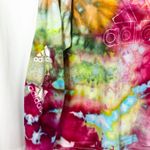 Adidas Size XL Handmade Tie Dye Hoodie Top Long Sleeve Boho Artsy Festival 488 Photo 5