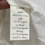 Alya Dress Womens XS White Lace Sleeveless Asymmetrical Scoop Neck layered Photo 5