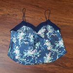 Victoria's Secret Vintage  Navy Floral Dainty Fairy Sleep Set Size Medium Photo 3