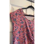 Lands' End Cap Sleeve Twist Front Umbrella Print Dress Size 1X Photo 4