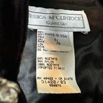 Jessica McClintock Vtg Gunne Sax  Black Velvet Maxi Dress Formal WhimsiGoth 5/6 Photo 5