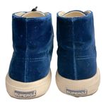 Superga Womens Blue velvet high top sneakers size 6.5 Photo 4