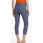 Kate Spade  Play Hooky Broome Street Blue White Diamond Plaid Denim Capris‎ Sz 26 Photo 9