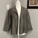 Eileen Fisher Crinkle Pewter Gray Elegant Gray Women's Jacket Size XS Silk Photo 0