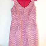 I Heart Ronson Dress Sleeveless Pink & White L EUC Back Cut Out Mini Dress Y2K Photo 0
