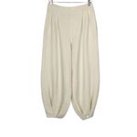 Free People  Beach Freya Knit Pants Balloon Tapered Wide Leg Pant Linen Blend XS Photo 4