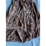 Japna  Floral Maxi Skirt Women’s Sz L Black Pink Wrap Ruffle Hem Cottagecore Photo 6